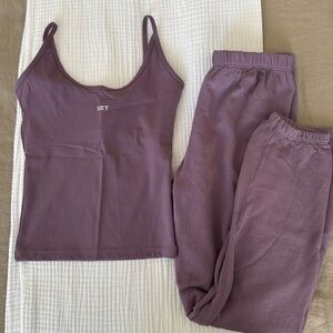Set active jogger and tank set